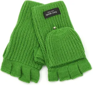 kate spade new york Women's Sam Label Pop Top Wool Mitten with Logo Design, Glove Set for Cold Weather
