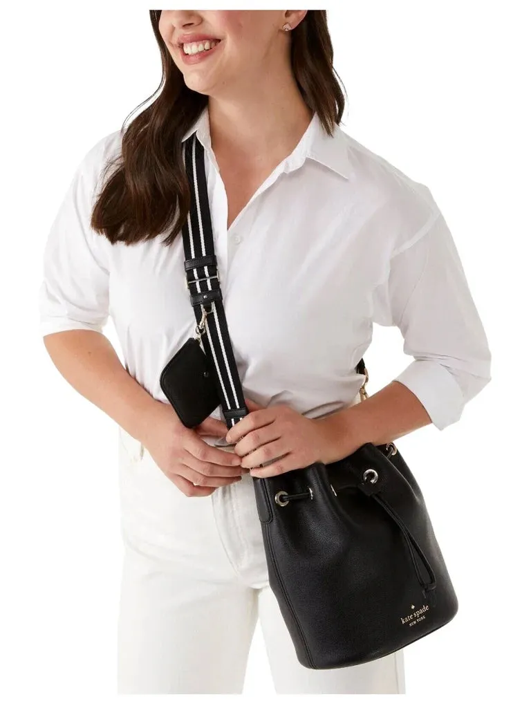 KATE SPADE ROSIE GRAINED LEATHER LARGE BUCKET BAG