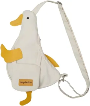 Kawaii Funny Duck Small Crossbody Bag for Teen Boy Girl Cute Novelty Chest Bag Sling Bag Purse