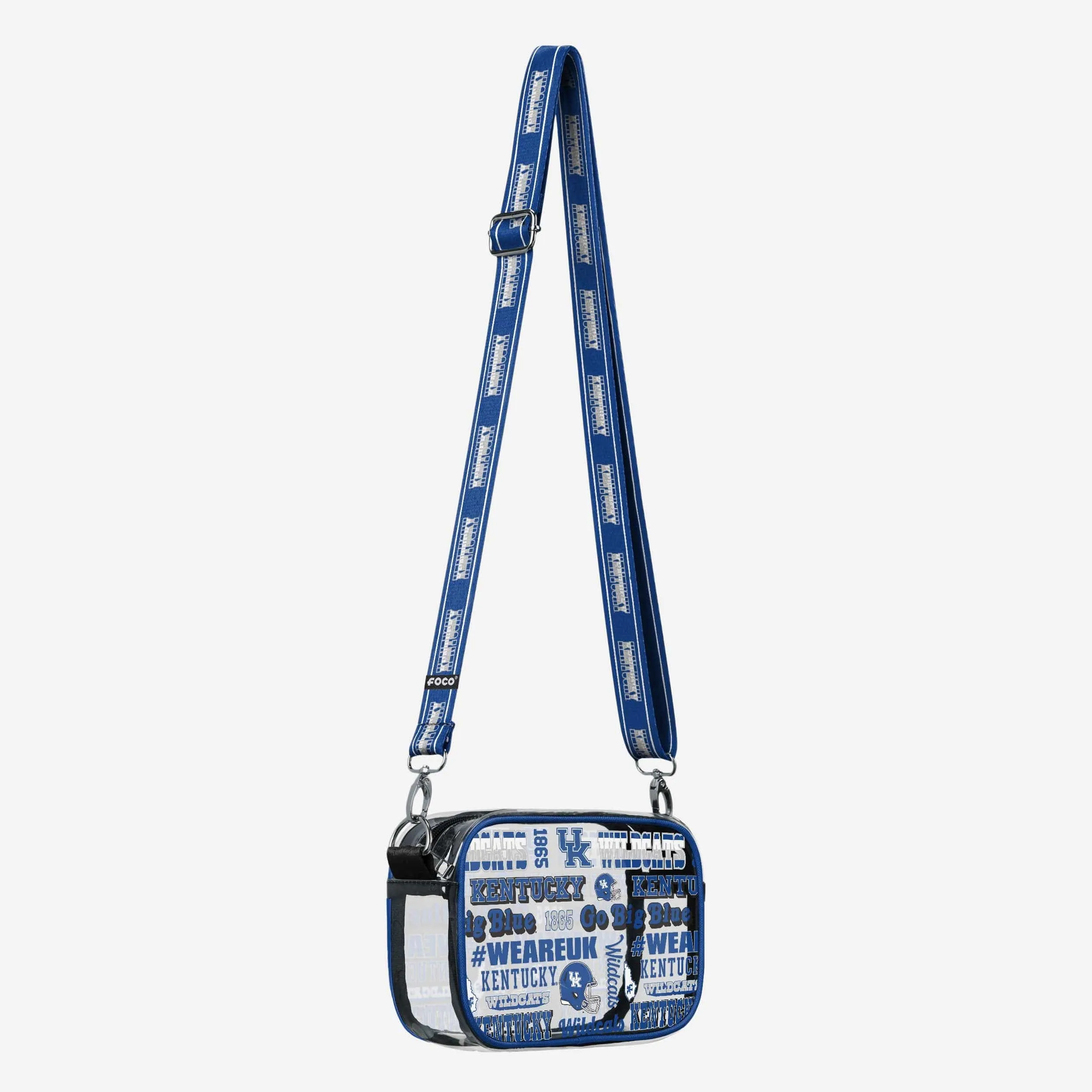 Kentucky Wildcats Repeat Retro Print Clear Crossbody Bag