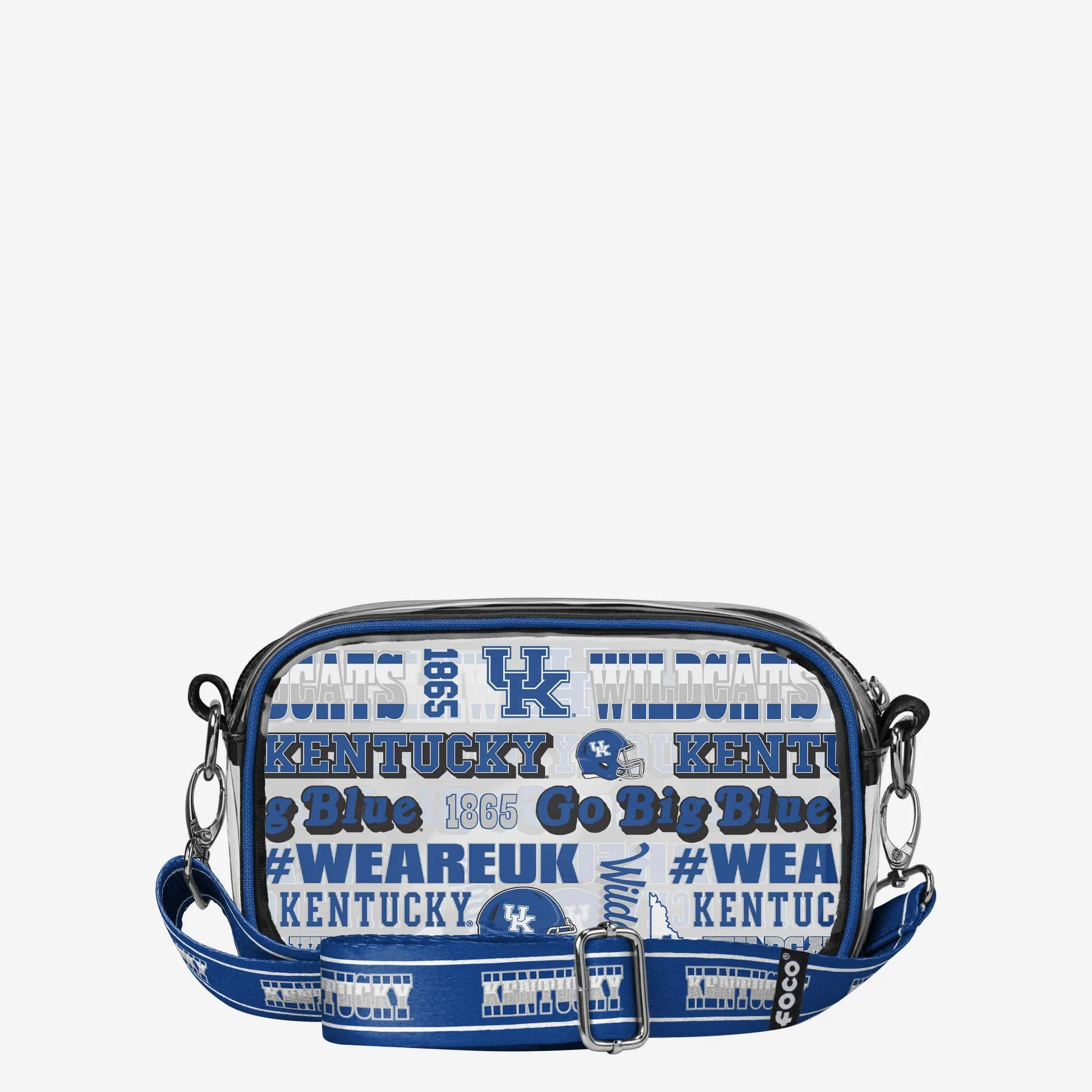 Kentucky Wildcats Repeat Retro Print Clear Crossbody Bag