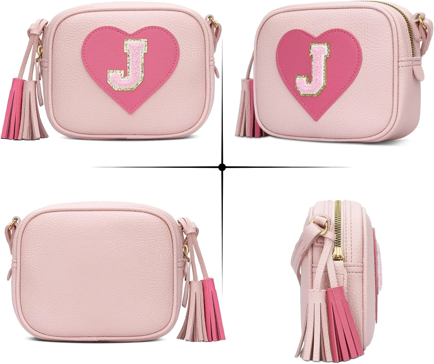 KKXIU 2 3 4 5 6 7 8 9 10 Year Old Girl Gift Kids Purse Toddler Wallet Crossbody Bag with Tassel