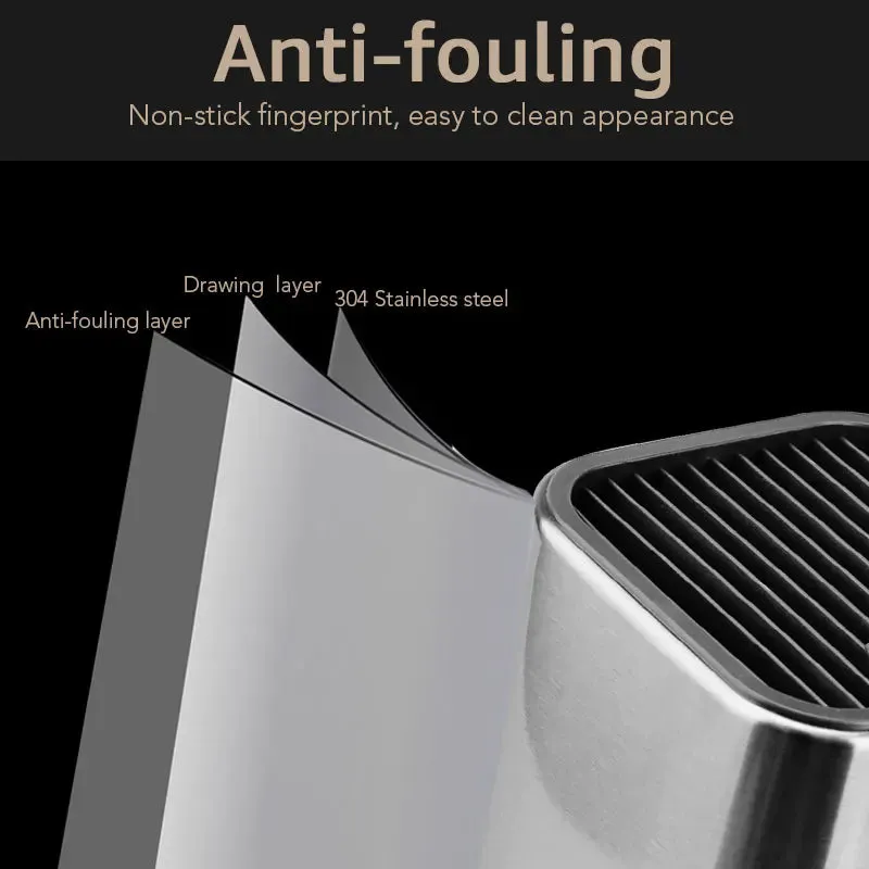 Knife Holder Stainless Steel Kitchen Knife Stand Multifunctional Chef Ceramic Santoku Knife Block Kitchenware Cooking Tool