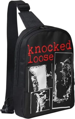 Knocked Music Loose Crossbody Bags for Women Men, Travel Hiking Sling Bag, Lightweight Handbag, Chest Purse Backpack
