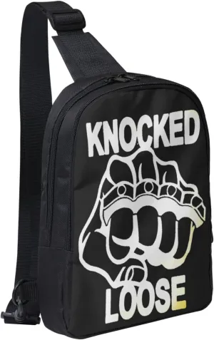 Knocked Music Loose Crossbody Bags for Women Men, Travel Hiking Sling Bag, Lightweight Handbag, Chest Purse Backpack