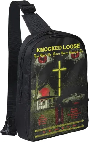 Knocked Music Loose Crossbody Bags for Women Men, Travel Hiking Sling Bag, Lightweight Handbag, Chest Purse Backpack