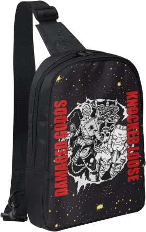 Knocked Music Loose Crossbody Bags for Women Men, Travel Hiking Sling Bag, Lightweight Handbag, Chest Purse Backpack
