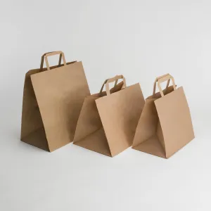 Kraft Patisserie Carrier Bags x250