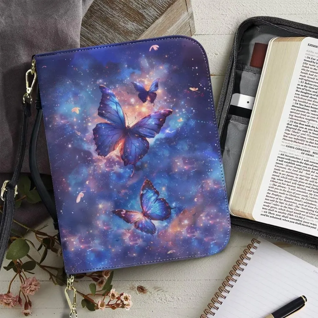 Kuiaobaty Bible Cover PU Leather Bible Carring Bag Crossbody Bible Protective Holder