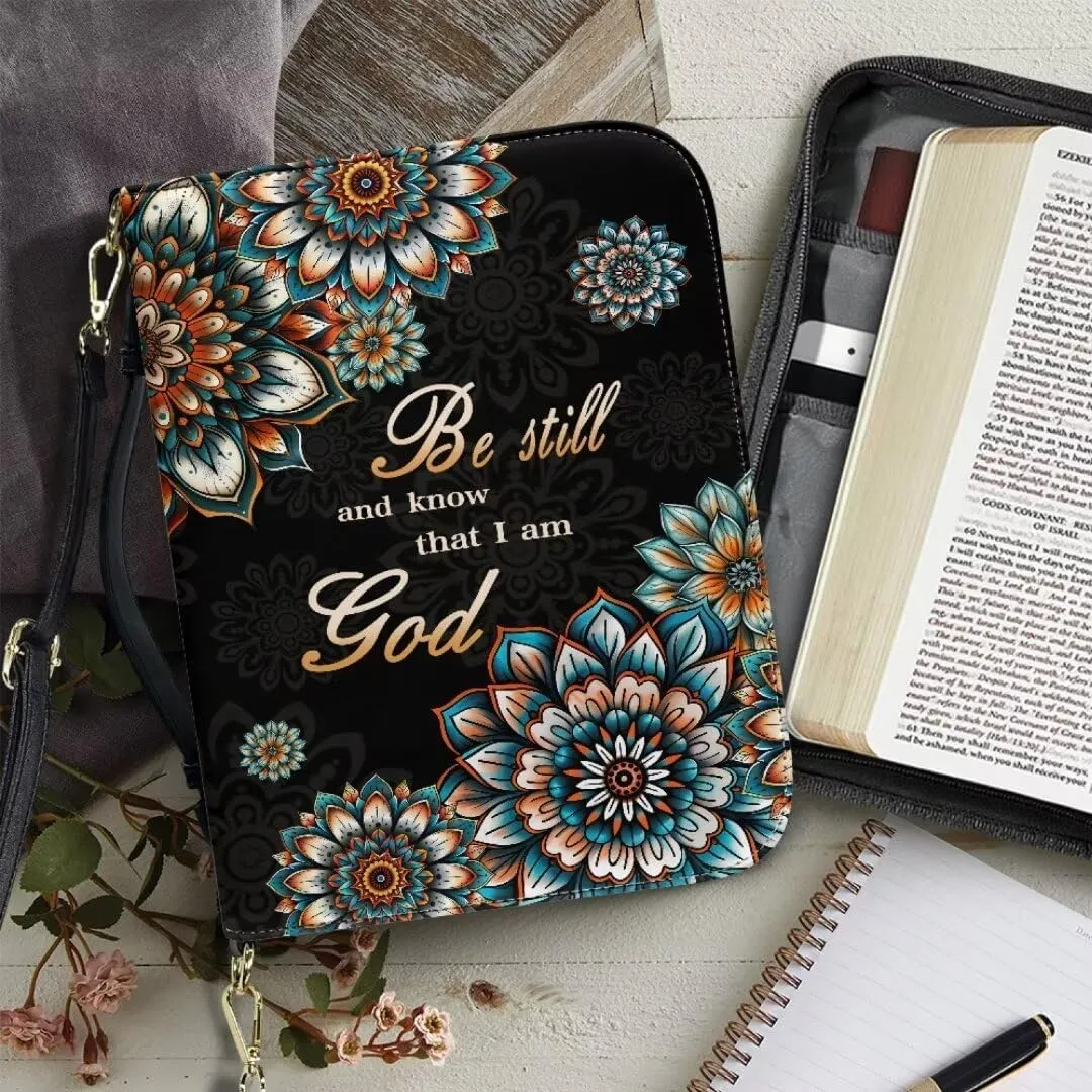 Kuiaobaty Bible Cover PU Leather Bible Carring Bag Crossbody Bible Protective Holder