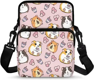 Kuiaobaty Crossbody Bag Sling Purse for Women Men Kids Cell Phone Holder Shoulder Bag with Removable Adjustable Strap