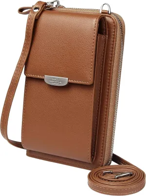 KUKOO Small Crossbody Bag Cell Phone Purse Wallet with Credit Card Slots for Women