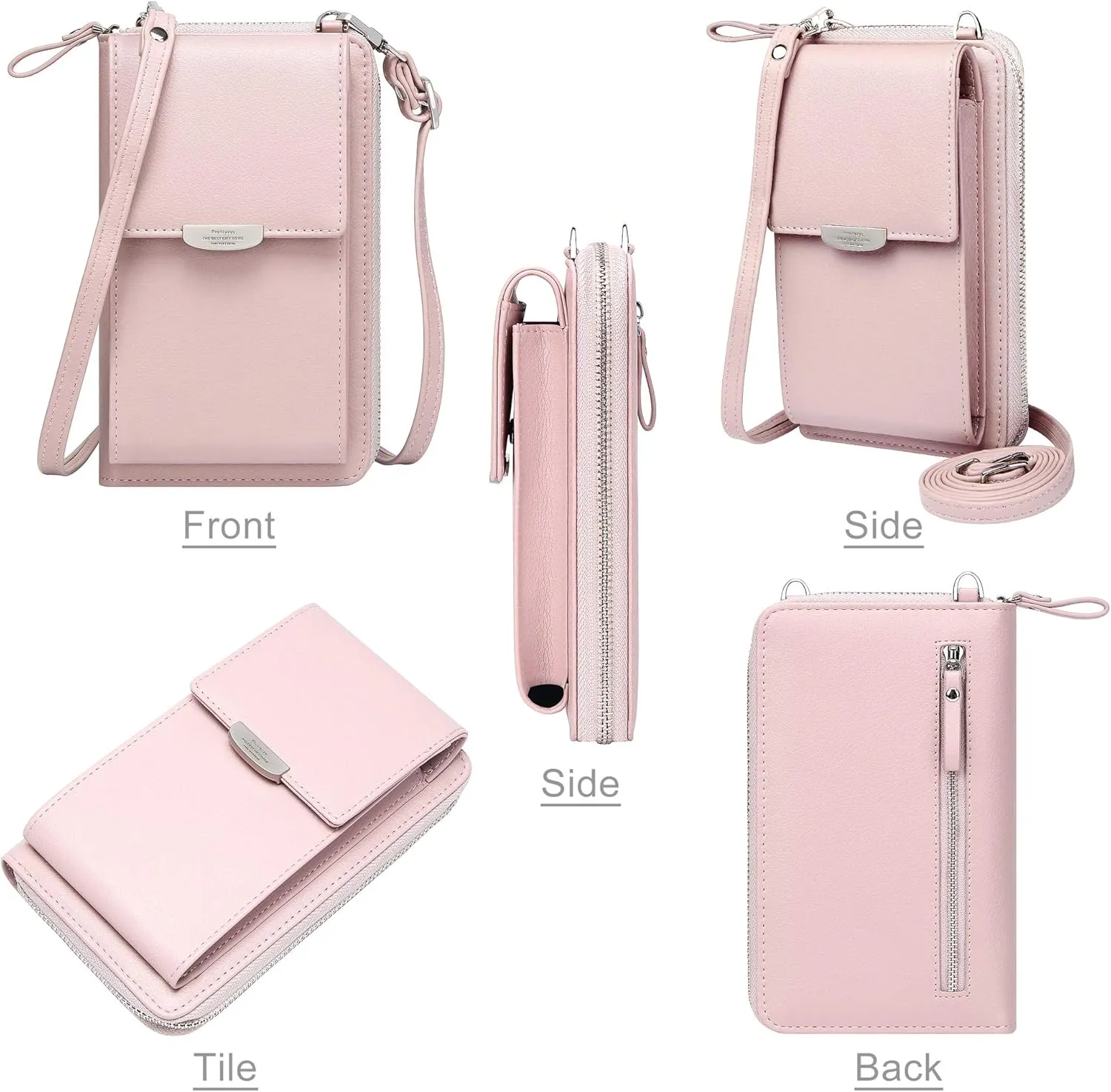 KUKOO Small Crossbody Bag Cell Phone Purse Wallet with Credit Card Slots for Women
