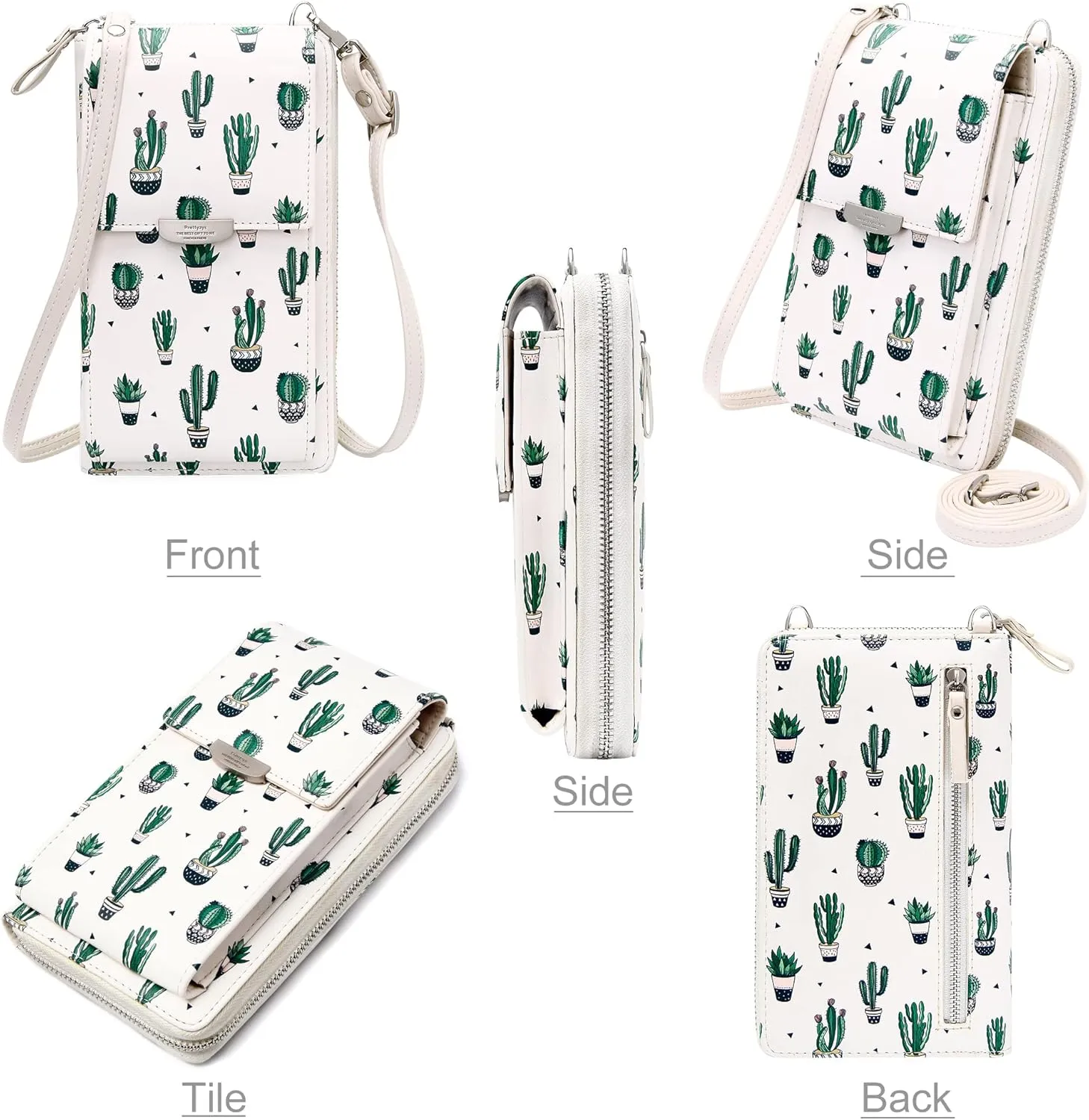 KUKOO Small Crossbody Bag Cell Phone Purse Wallet with Credit Card Slots for Women