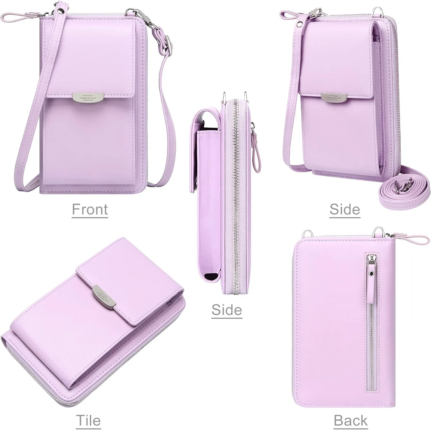 KUKOO Small Crossbody Bag Cell Phone Purse Wallet with Credit Card Slots for Women