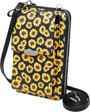 KUKOO Small Crossbody Bag Cell Phone Purse Wallet with Credit Card Slots for Women