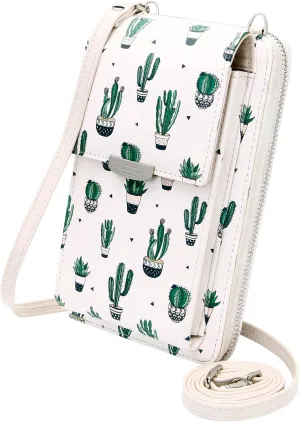 KUKOO Small Crossbody Bag Cell Phone Purse Wallet with Credit Card Slots for Women