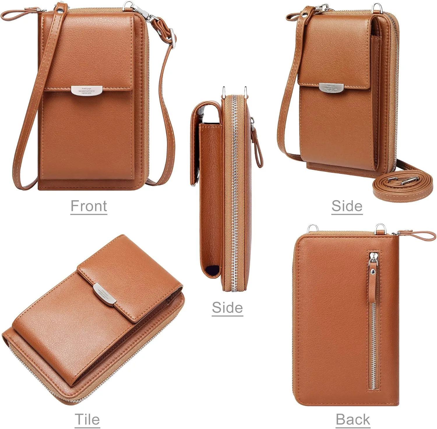 KUKOO Small Crossbody Bag Cell Phone Purse Wallet with Credit Card Slots for Women