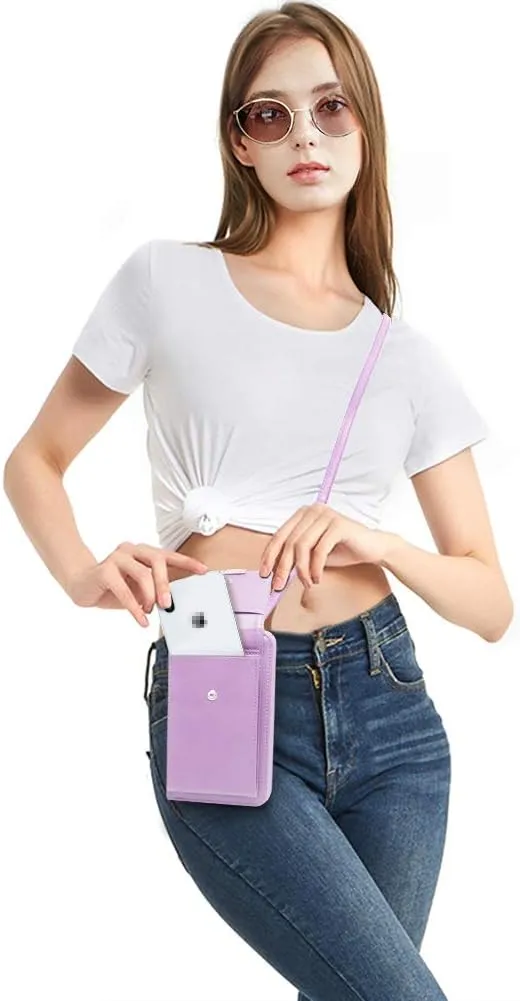 KUKOO Small Crossbody Bag Cell Phone Purse Wallet with Credit Card Slots for Women