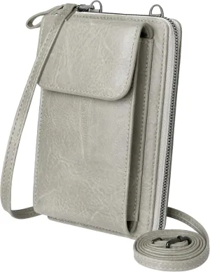 KUKOO Small Crossbody Bags for Women PU Leather Cell Phone Purse Wallet with Credit Card Slots