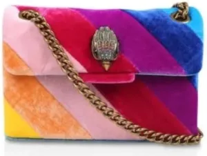 Kurt Geiger London Multicolor Striped Shoulder Bag with Chain Strap
