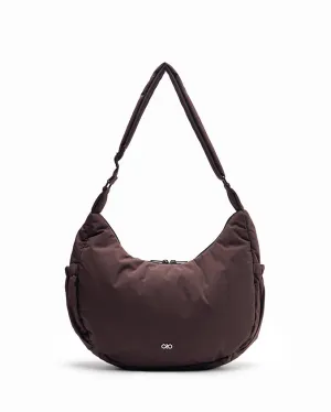 L POSH CRESCENT BAG IN CHOCO