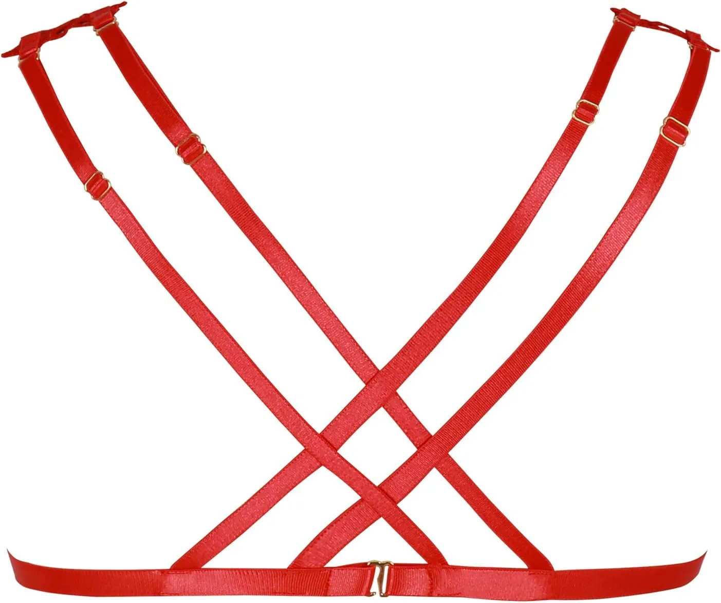 Lace Harness Body Cage Crop Top Bra Sheer Breast Bralette Tassel See Through Lingerie