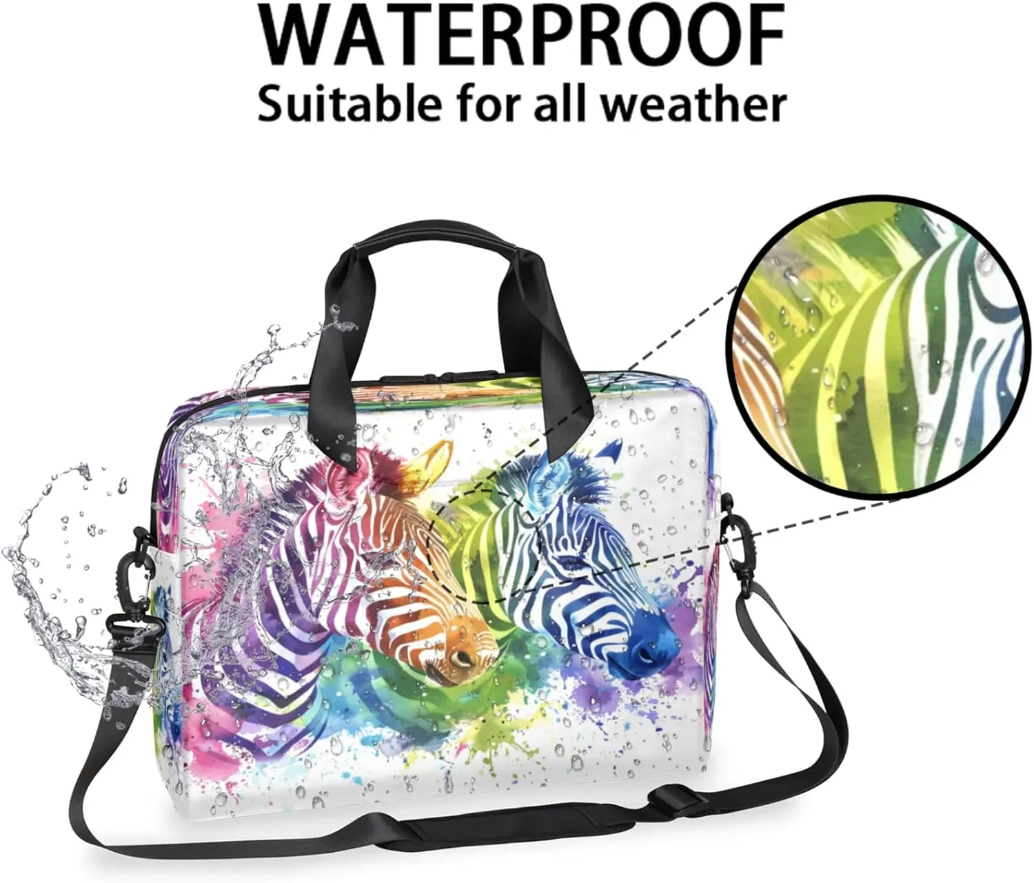 Laptop Shoulder Bag Compatible with Handle, Messenger Shoulder Case for Laptop or Tablet, Laptop Carrying Case