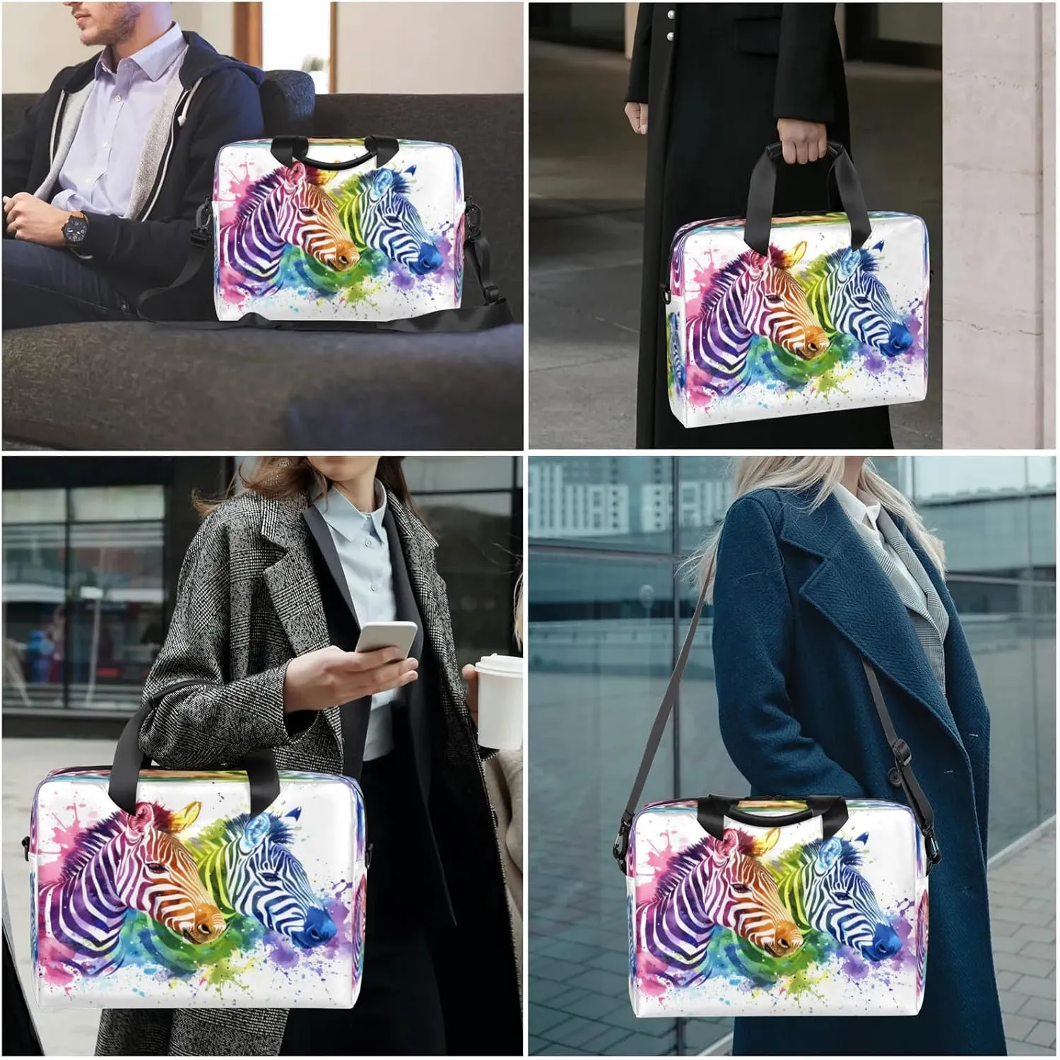 Laptop Shoulder Bag Compatible with Handle, Messenger Shoulder Case for Laptop or Tablet, Laptop Carrying Case