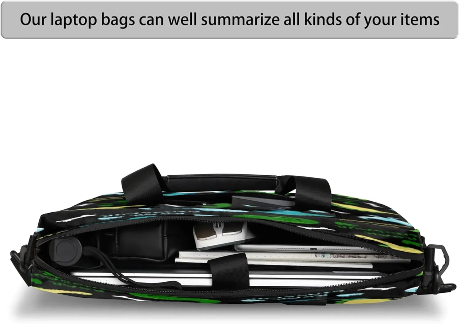 Laptop Shoulder Bag Compatible with Handle, Messenger Shoulder Case for Laptop or Tablet, Laptop Carrying Case