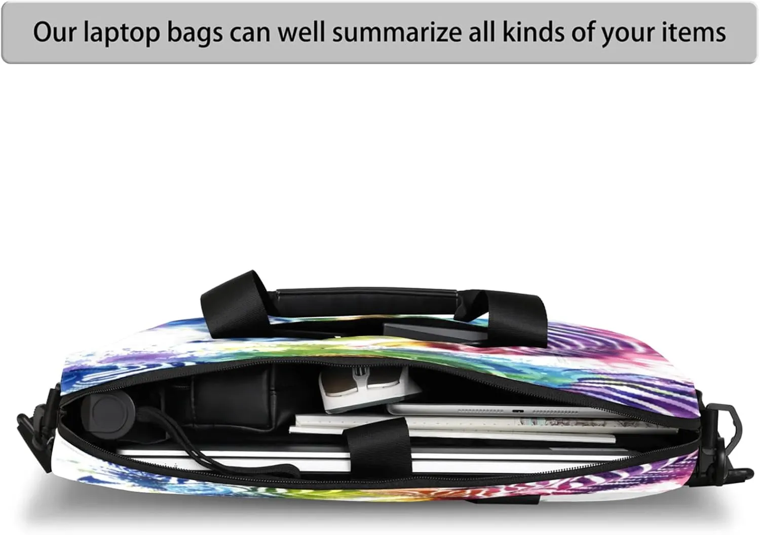 Laptop Shoulder Bag Compatible with Handle, Messenger Shoulder Case for Laptop or Tablet, Laptop Carrying Case