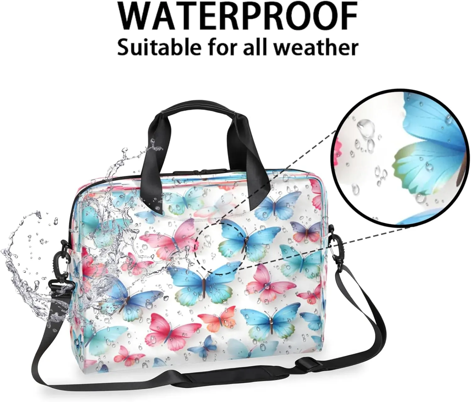 Laptop Shoulder Bag Compatible with Handle, Messenger Shoulder Case for Tablet, Laptop Carrying Case