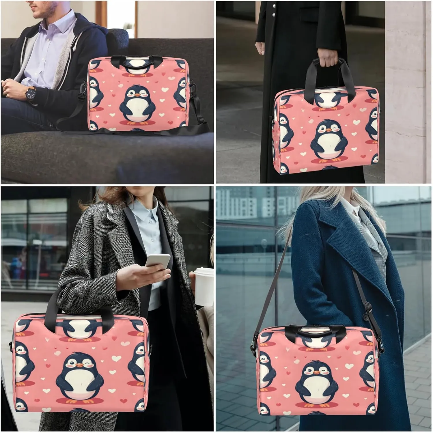 Laptop Shoulder Bag Compatible with Handle, Messenger Shoulder Case for Tablet, Laptop Carrying Case