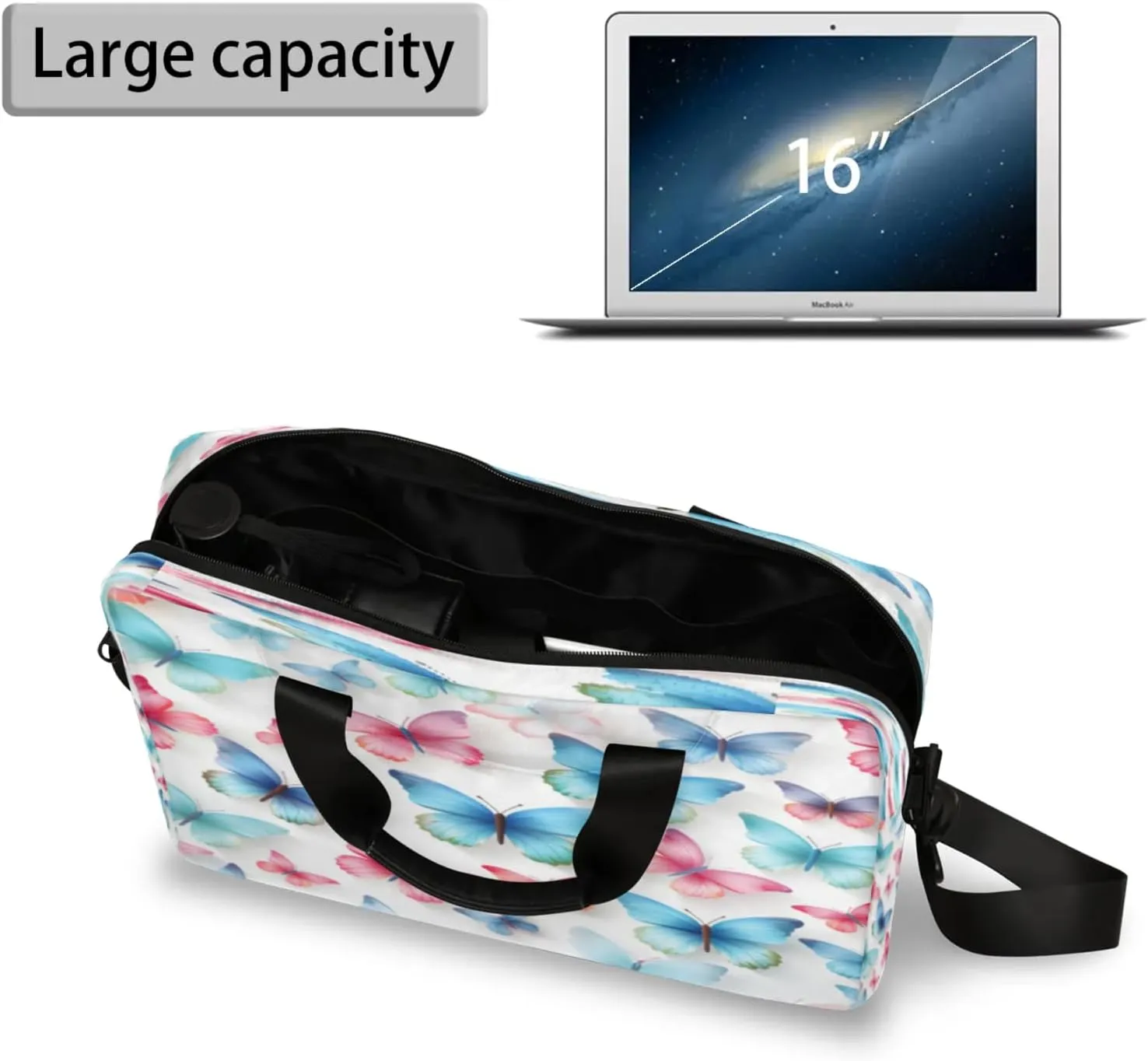 Laptop Shoulder Bag Compatible with Handle, Messenger Shoulder Case for Tablet, Laptop Carrying Case