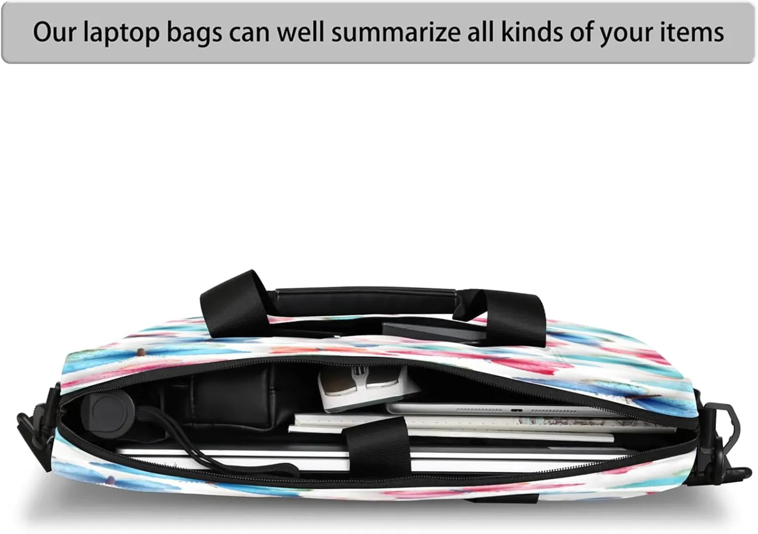 Laptop Shoulder Bag Compatible with Handle, Messenger Shoulder Case for Tablet, Laptop Carrying Case