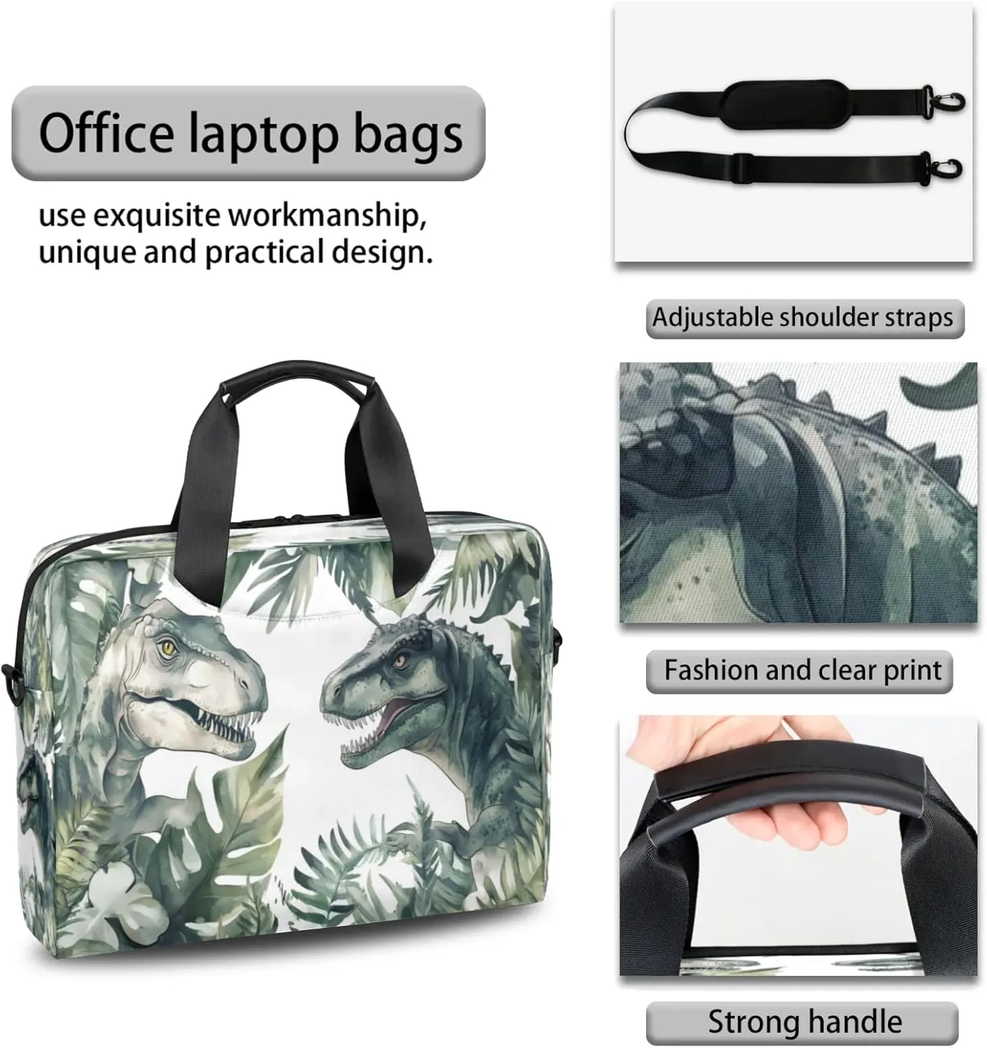 Laptop Shoulder Bag Compatible with Handle, Messenger Shoulder Case for Tablet, Laptop Carrying Case