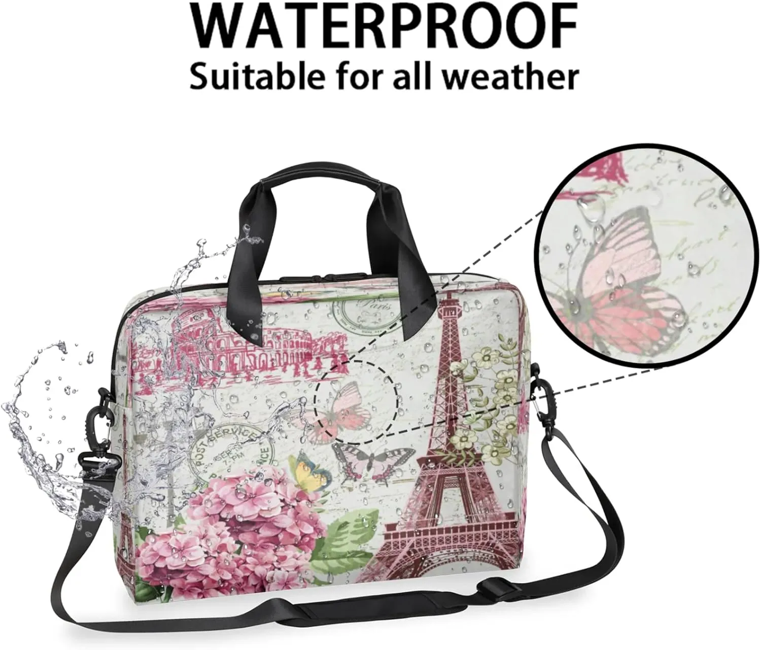 Laptop Shoulder Bag Compatible with Handle, Messenger Shoulder Case for Tablet, Laptop Carrying Case