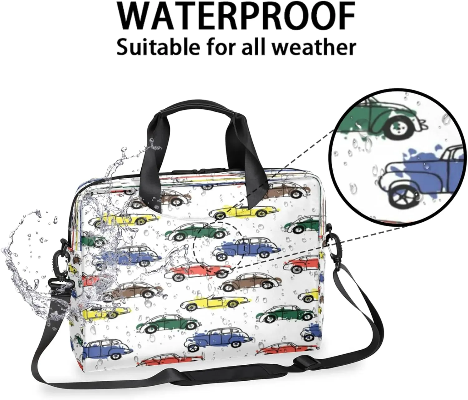 Laptop Shoulder Bag Compatible with Handle, Messenger Shoulder Case for Tablet, Laptop Carrying Case