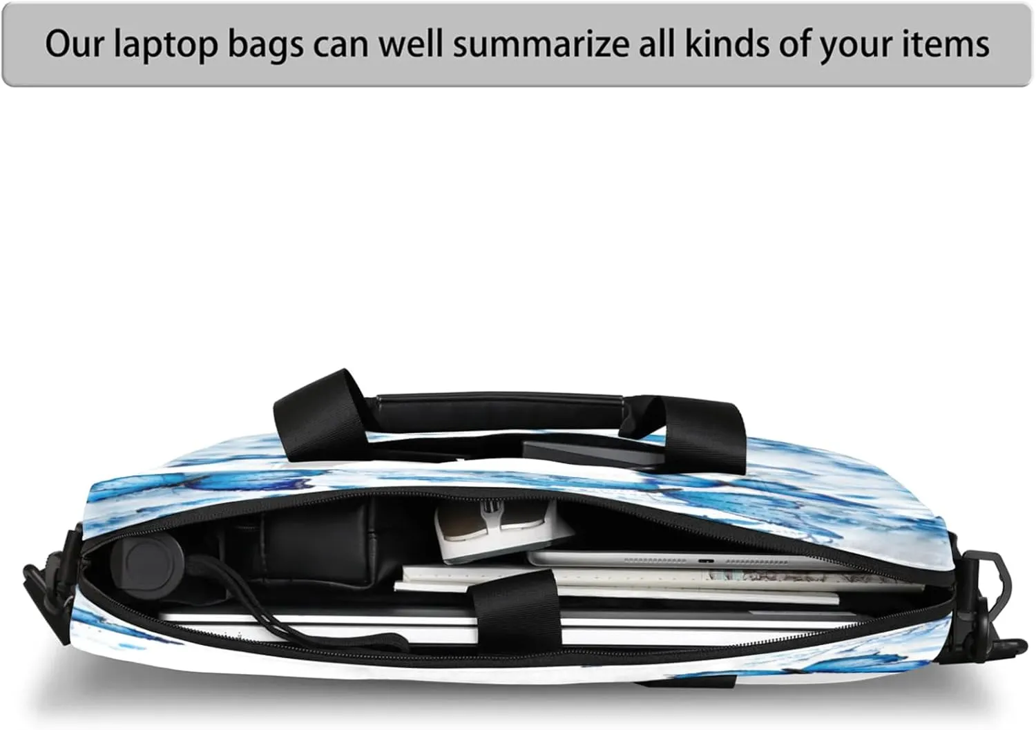 Laptop Shoulder Bag Compatible with Handle, Messenger Shoulder Case for Tablet, Laptop Carrying Case
