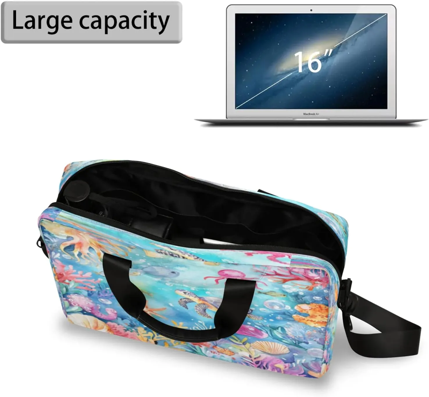 Laptop Shoulder Bag Compatible with Handle, Messenger Shoulder Case for Tablet, Laptop Carrying Case