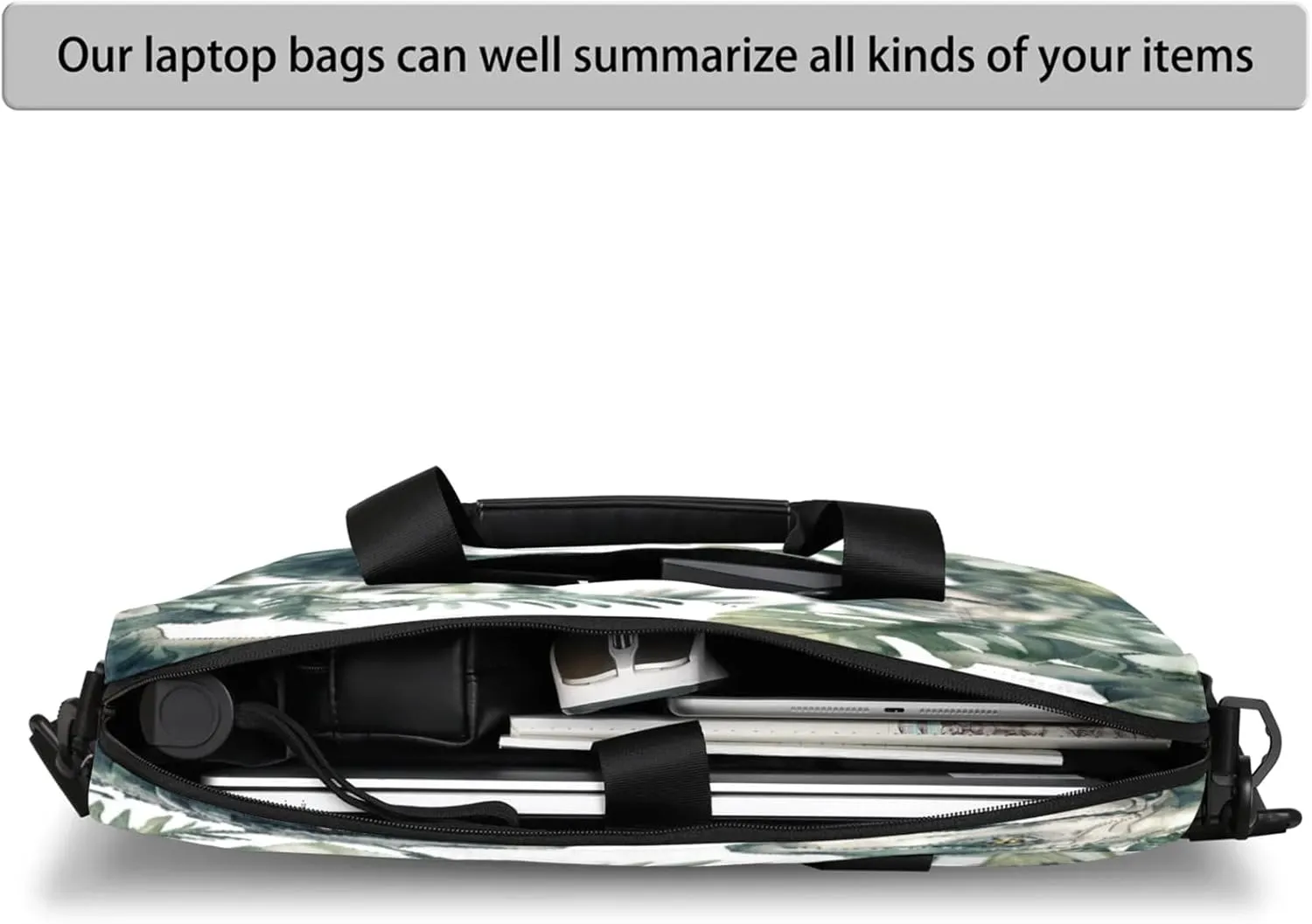 Laptop Shoulder Bag Compatible with Handle, Messenger Shoulder Case for Tablet, Laptop Carrying Case
