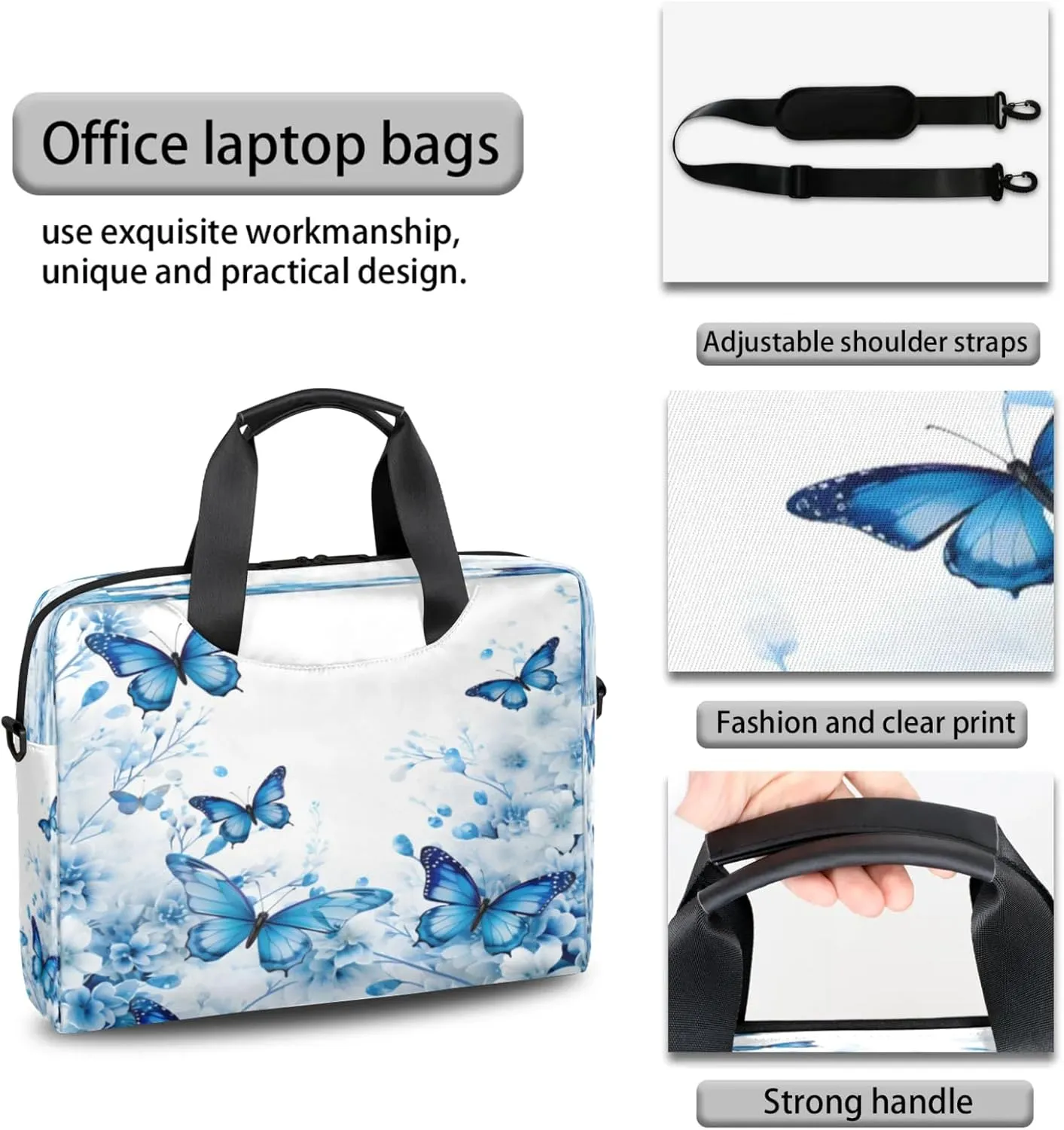 Laptop Shoulder Bag Compatible with Handle, Messenger Shoulder Case for Tablet, Laptop Carrying Case