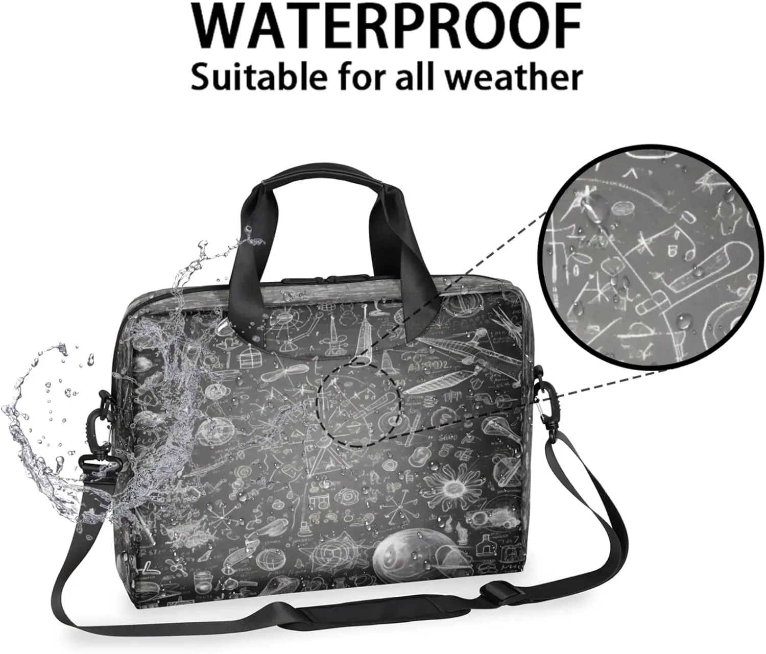 Laptop Shoulder Bag Compatible with Handle, Messenger Shoulder Case for Tablet, Laptop Carrying Case