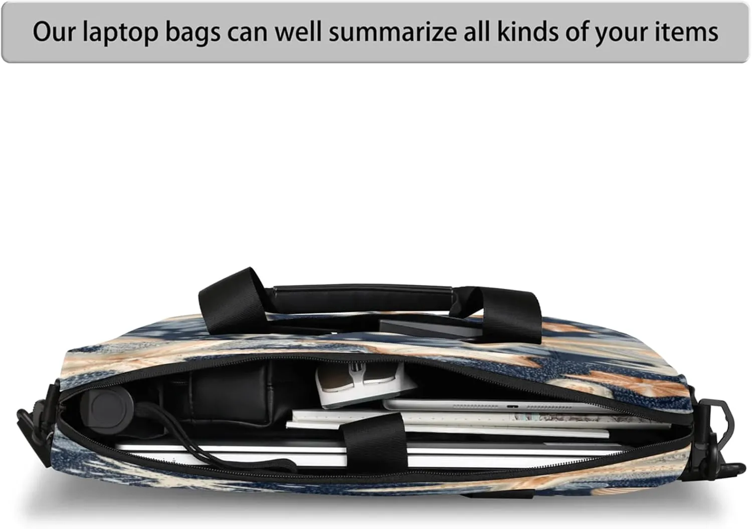 Laptop Shoulder Bag Compatible with Handle, Messenger Shoulder Case for Tablet, Laptop Carrying Case