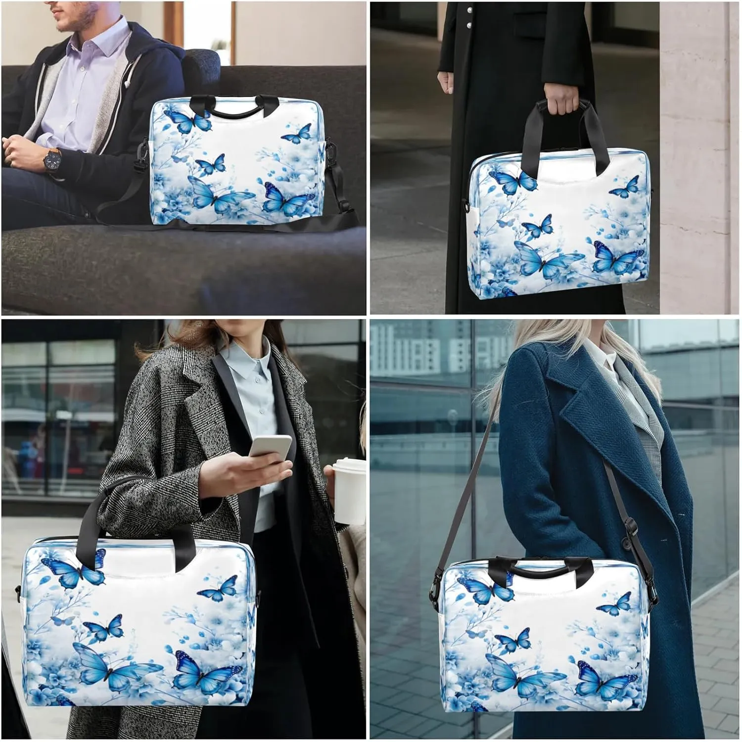 Laptop Shoulder Bag Compatible with Handle, Messenger Shoulder Case for Tablet, Laptop Carrying Case