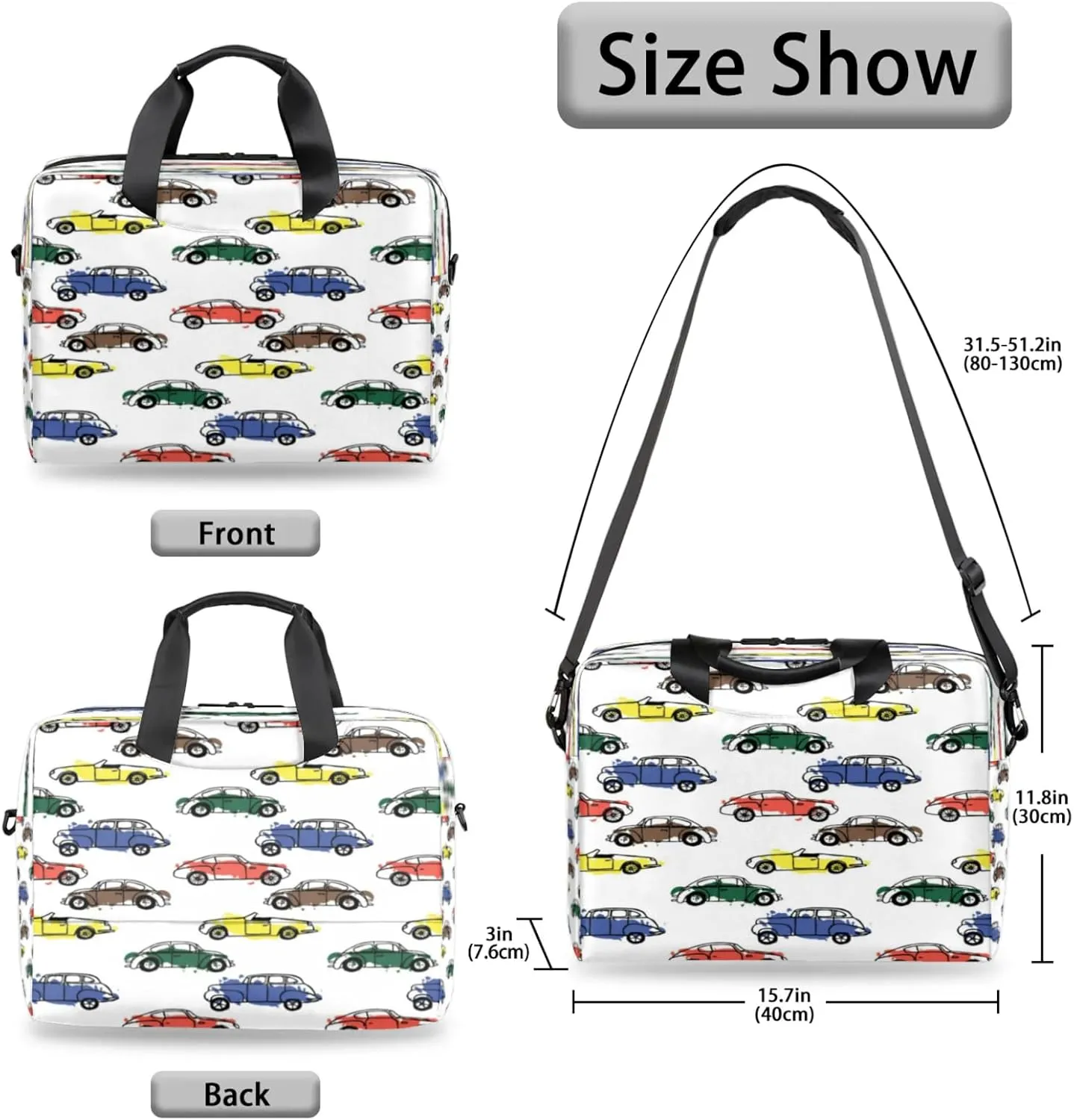 Laptop Shoulder Bag Compatible with Handle, Messenger Shoulder Case for Tablet, Laptop Carrying Case