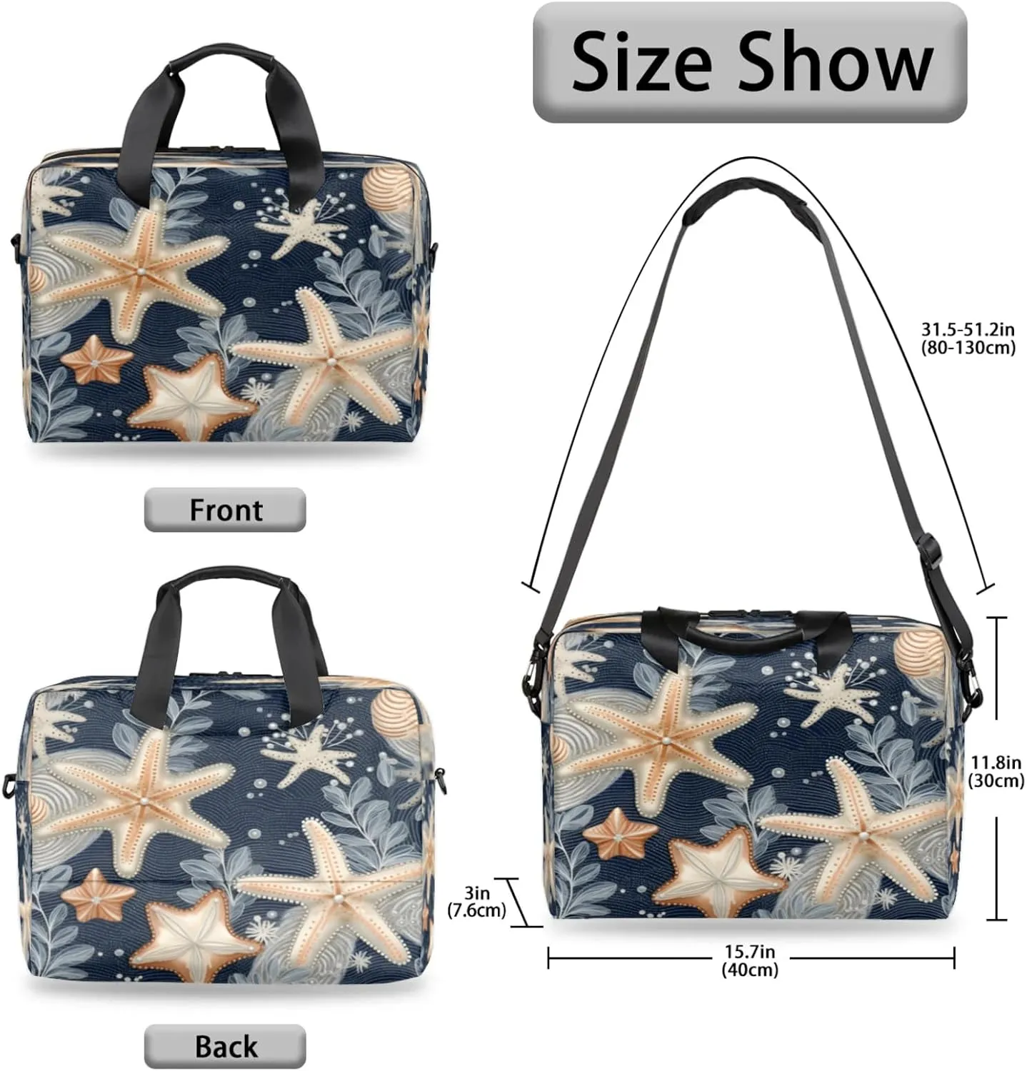 Laptop Shoulder Bag Compatible with Handle, Messenger Shoulder Case for Tablet, Laptop Carrying Case