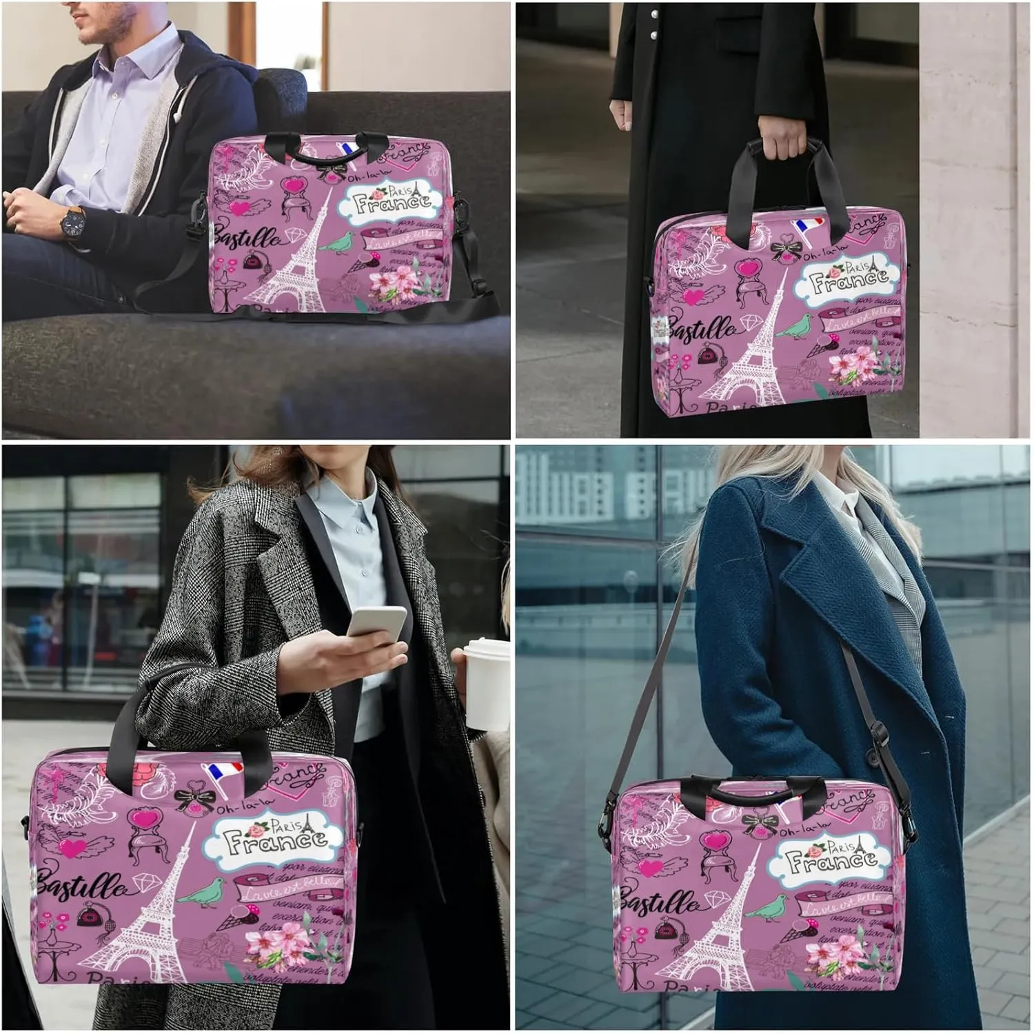 Laptop Shoulder Bag Compatible with Handle, Messenger Shoulder Case for Tablet, Laptop Carrying Case