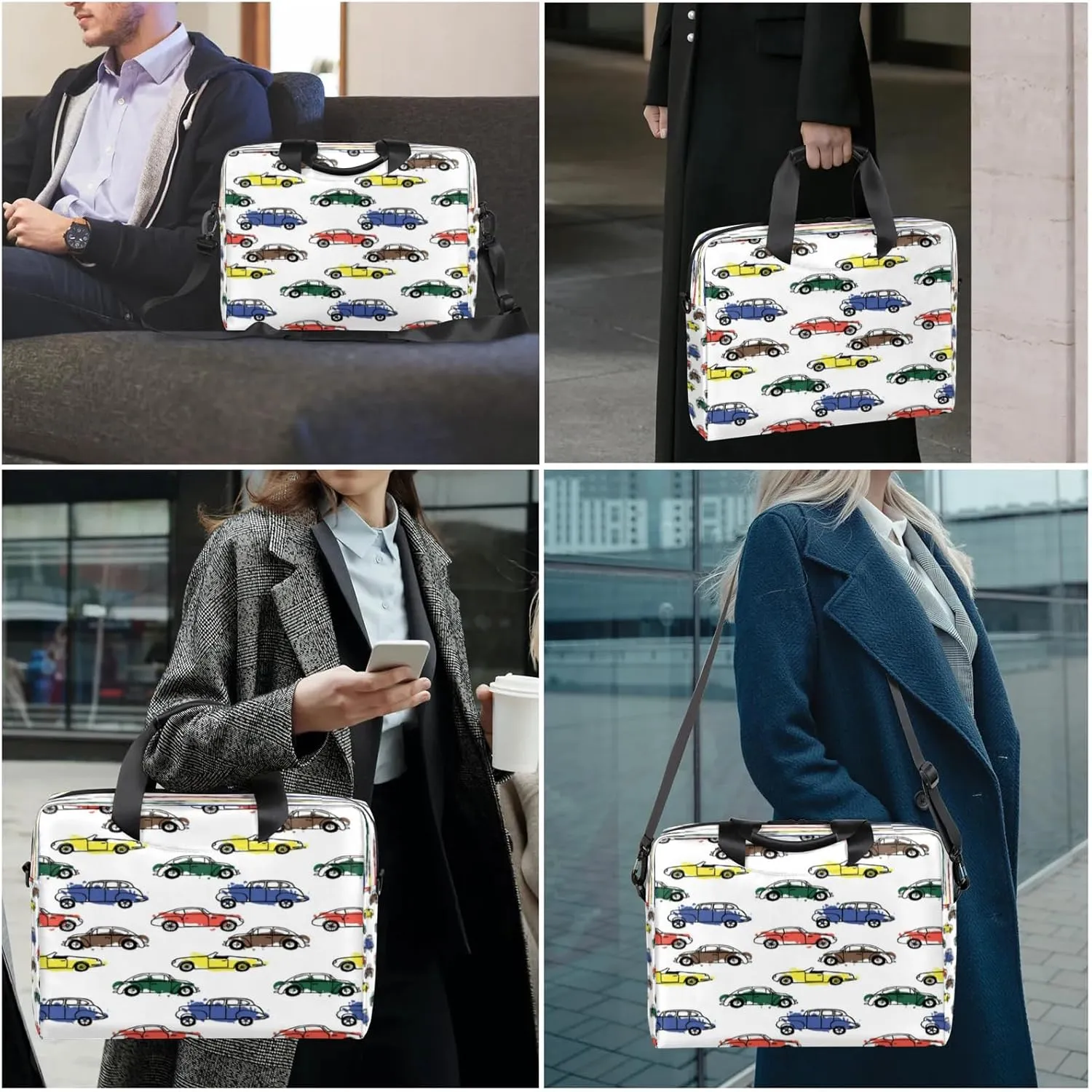 Laptop Shoulder Bag Compatible with Handle, Messenger Shoulder Case for Tablet, Laptop Carrying Case