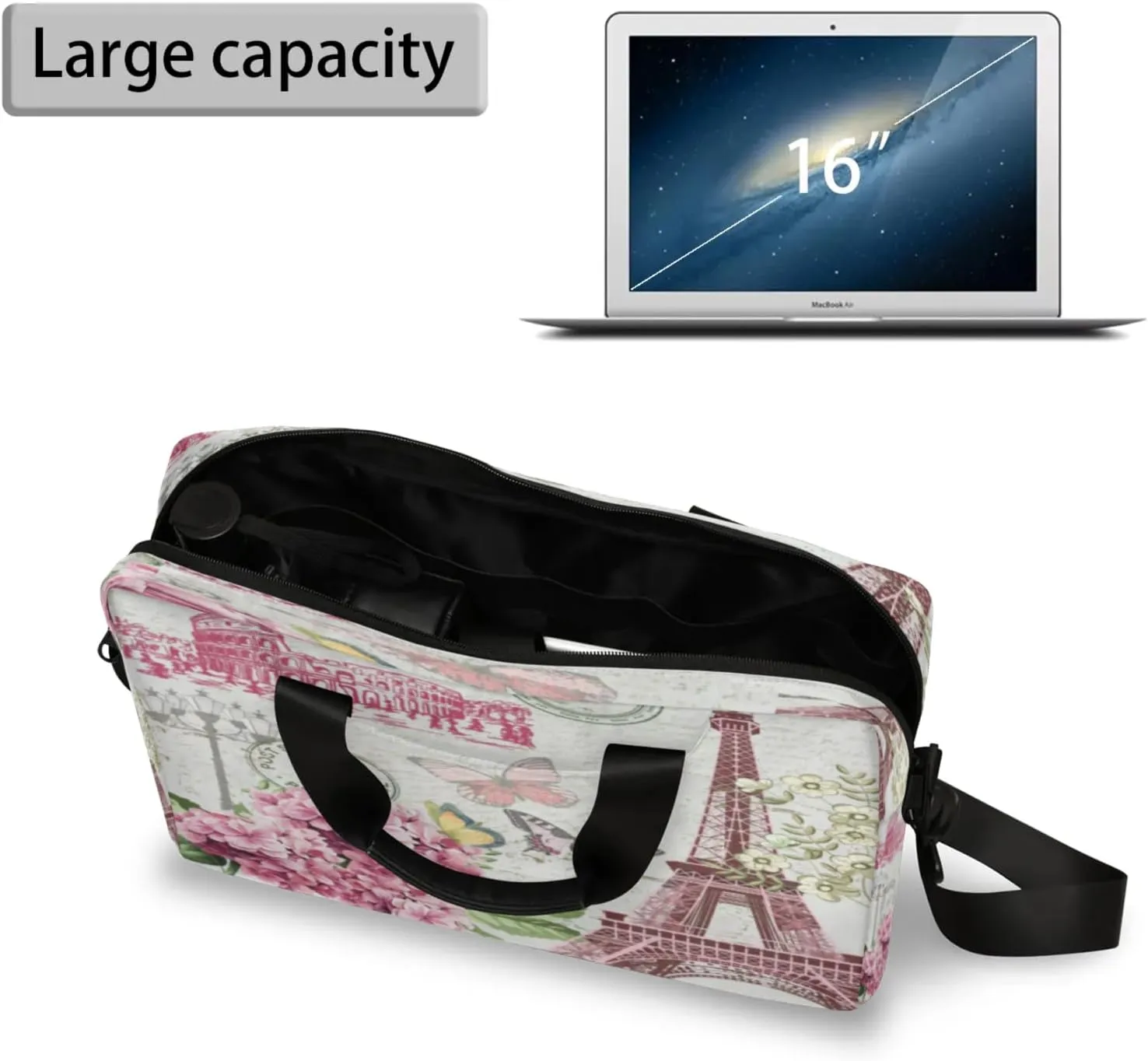 Laptop Shoulder Bag Compatible with Handle, Messenger Shoulder Case for Tablet, Laptop Carrying Case